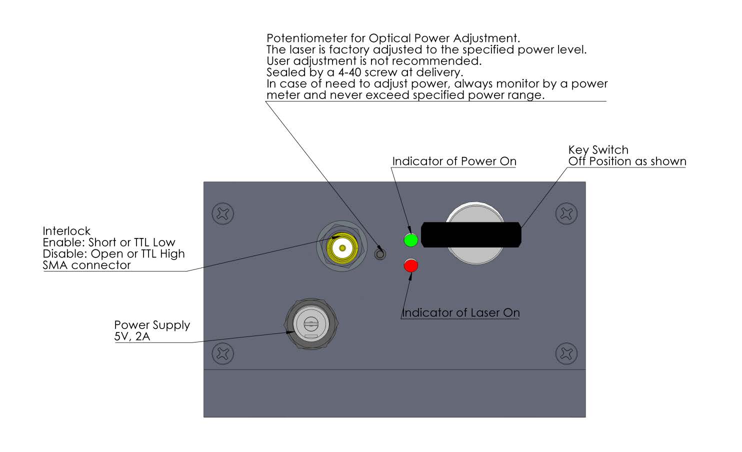405nm多模光纤耦合激光模块